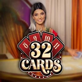 32 Cards online game logo by Ezugi on wintinoo.at